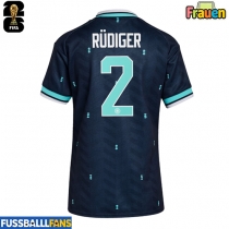 Deutschland Antonio Rudiger #2 Auswärtstrikot Frauen WM 2026 Kurzarm